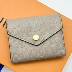 【極美品】ルイヴィトン　アンプラント　ポルトフォイユ　ゾエ　ベージュ　折財布