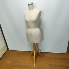 ドレスボディ ノースリーブマネキン 木製スタンド付き