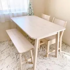 【兵庫県/引取希望】完売品 IKEA 北欧風 ダイニングテーブル・チェア セット
