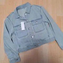 GU デニムブルゾン レディース ブルー L