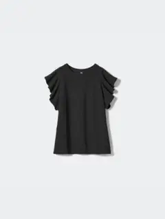 UNIQLO フリル袖Tシャツ