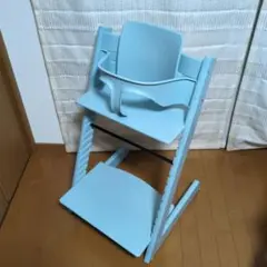 【週末セール】　ストッケ 　トリップトラップ 　SN6 　ベビーセット付ブルー