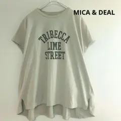 美品 MICA & DEAL バックドレープ Tシャツ FREE SIZE