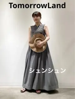 タグ付き未使用　Ballsey エンブロイダリーコンビ ボリュームワンピース