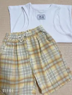 Bailey ノースリーブタンクトップ digreenチェックパンツセット