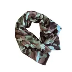 Vintage Camouflage Pattern Design Scarf