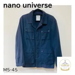 未使用級☆ nano universe　ミリタリージャケット　メンズ　綿100%