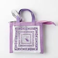 【新品】紀ノ国屋　クリアミニミニバッグ　パープル