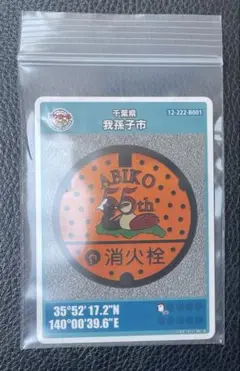 我孫子市マンホールカード ロット001
