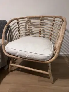 美品　IKEA  BUSKBO  ブスクボー BUSKBO ブスクボー パーソナルチェア, 籐 - IKEA