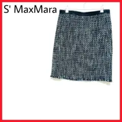 美品 S' MaxMara タイトスカート 厚手 モザイク柄 クラシック ◎