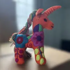アニマリート　ユニコーン　メキシコの手作りぬいぐるみ