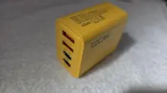 高出力★120Ｗ PD 急速充電器★4ポート 同時充電可★イエロー★