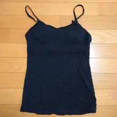 しまむら キャミソールM黒ブラック
