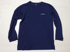 モンベル WIC.ロングスリーブT メンズ ネイビーM 長袖