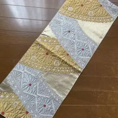 ❇️タイムセールお値下げ❇️和風テーブルランナー　ゴールドシルバー85