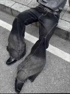 デニムパンツ フレアパンツ