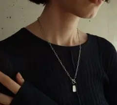 AJIRO ACCESSORYロングネックレス ステンレス　シルバー