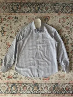 Brioni ブリオーニ　ストライプシャツ　イタリア　ブルー系