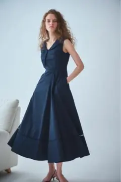 エステラケー　Gina Long Dress ネイビー