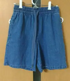 レディース　デニム　ショートパンツ　キュロット型　Mサイズ