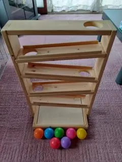ボールトラッカー 木製ボール転がしおもちゃ モンテッソーリ 知育