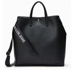 CALVIN KLEIN JEANS ブラックトートバッグ