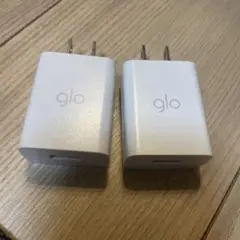glo 電源アダプター 2個セット ホワイト