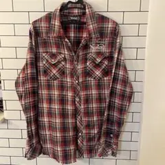 Norton ノートン　チェック柄　刺繍　ネルシャツ サイズL 長袖シャツ