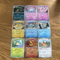 【ブイズ9枚】ブラッキー、リーフィア、ブースター、シャワーズ、グレイシア、エーフ
