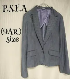P.S.F.A/9ARサイズ/ブレザー/ジャケット/縦ストライプ柄/胸ポケット