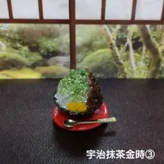ミニチュアフード 宇治抹茶金時 かき氷③