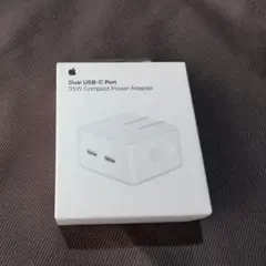 Apple純正 デュアルUSB-Cポート搭載 35W コンパクト電源アダプタ
