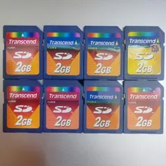 Transcend SDカード 2GB 8枚セット✦