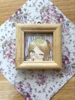 【オリジナル】水彩イラスト原画 ミニ額D 創作