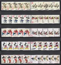 193【使用済】ディズニーキャラクター82円・10種5組50枚