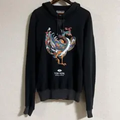 TOM REBL トムレベル トムレヴェル 孔雀 鳳凰 不死鳥 パーカー　新品