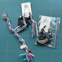 ネパール製　ブレスレット、ピアスセット