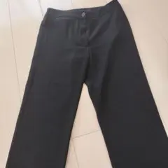 Giorgio Armani ブラック スラックス ワイドレッグ