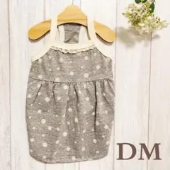 犬服 ドット柄キャミワンピ DM ハンドメイド