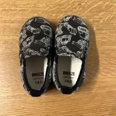 スリッポン14センチ　乗り物柄