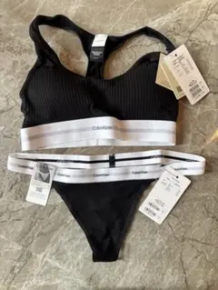 正規品　Calvin Klein ブラック ブラジャーショーツセット M