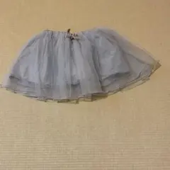 petit main ブルー　チュールスカート 100