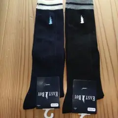 EAST BOY 自由の女神刺繍　ハイソックス 2足セット