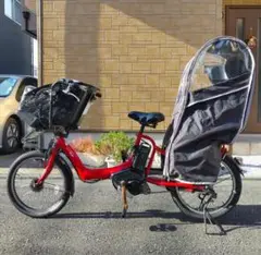 電動アシスト自転車 ヤマハ PASキッスミニ 赤 20インチ バッテリー8.7
