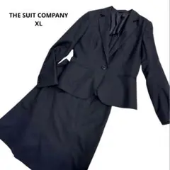 THE SUIT COMPANY スーツスカートセット　クロ　春夏　XL