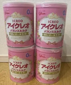 Glico アイクレオ バランスミルクx800g 4缶セット