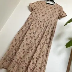花柄半袖ロングワンピース新品未使用
