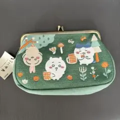 新品　ちいかわ　はちわれ　うさぎ　刺繍　がま口　ポーチ