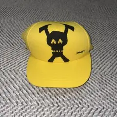 STUSSY メッシュキャップ スナップバック ドクロ